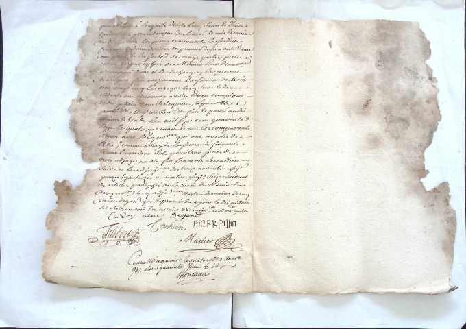 Etude de Me Firmin Magnier à Amiens (étude n°4). Minutes de l'année 1747