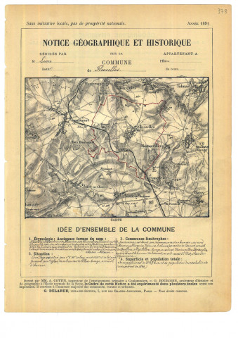 Flesselles : notice historique et géographique sur la commune