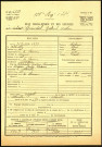 Grindel, Gabriel Arthur, né le 31 juillet 1879 à Abbeville (Somme), classe 1899, matricule n° 470, Bureau de recrutement d'Abbeville
