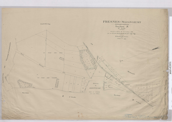 (plan non référéncé ligne créée par Archimaine)