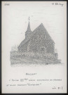 Haucourt (Oise) : église XVIe en pierre et silex - (Reproduction interdite sans autorisation - © Claude Piette)