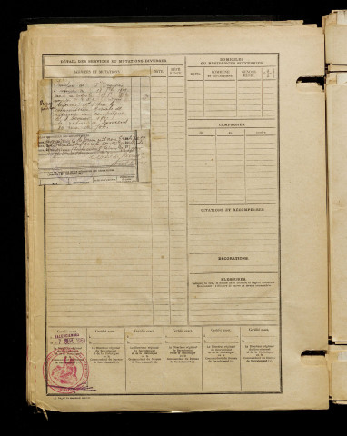 Comon, Eloi Eugène Joseph Désiré, né le 14 décembre 1890 à Muille-Villette (Somme), classe 1910, matricule n° 1337, Bureau de recrutement d'Amiens