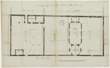 Plan de partie du Logis du Roy donnant sur la rue des Trois Cailloux (1777)