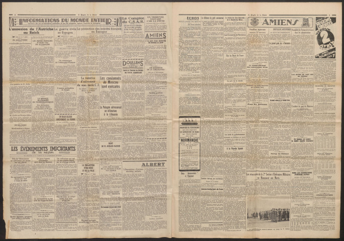 Le Progrès de la Somme, numéro 21364, 16 mars 1938