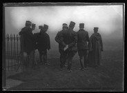 Manoeuvres du 13 novembre 1902 - l'état-major au mont de Pont-Noyelles