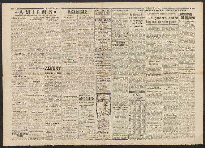 Le Progrès de la Somme, numéro 23100, 16 octobre 1943