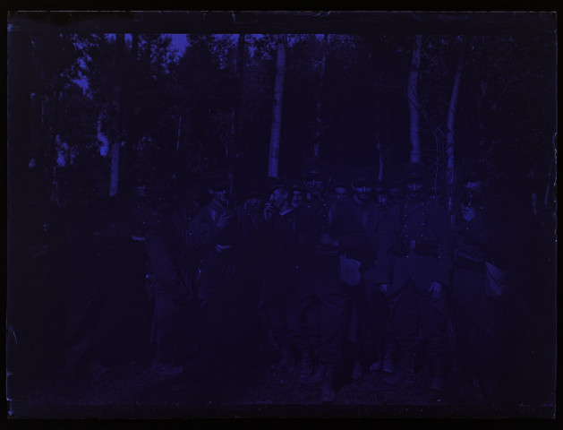 Manoeuvres de septembre 1902 - groupe - grande halte à Contre