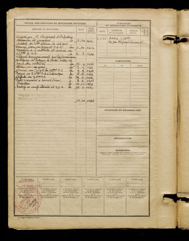 Maillard, Georges, né le 02 juin 1886 à Amiens (Somme), classe 1906, matricule n° 77, Bureau de recrutement d'Amiens