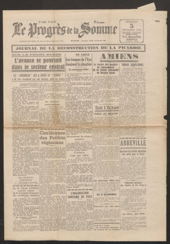 Le Progrès de la Somme, numéro 22531, 5 décembre 1941