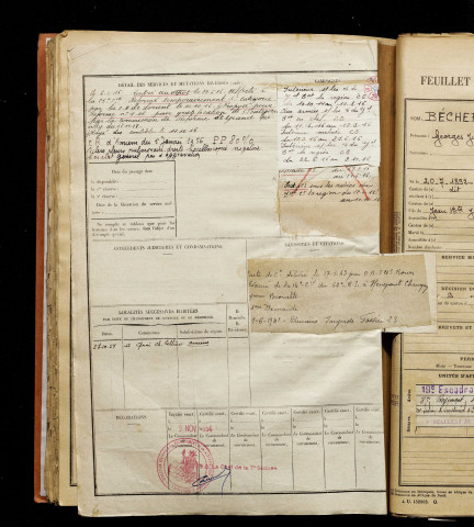 Batteux, Jules Louis Arthur, né le 12 août 1892 à Pont-de-Metz (Somme), classe 1912, matricule n° 721, Bureau de recrutement d'Amiens