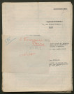 Témoignage de Fournier, Louis et correspondance avec Jacques Péricard