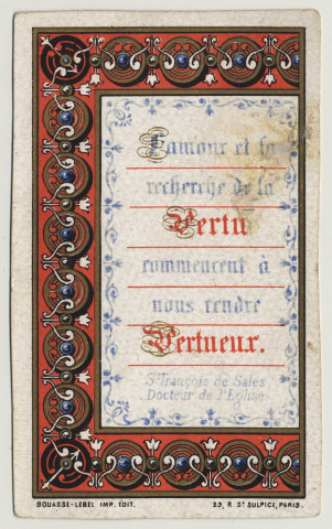 L'amour est la recherche de la vertu commencent à nous rendre vertueux