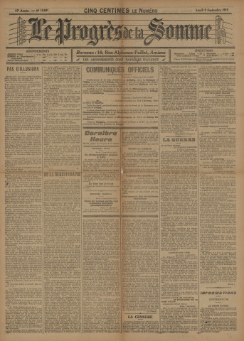 Le Progrès de la Somme n° 13631