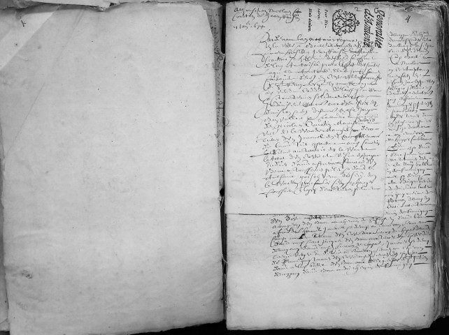 Etude de Me Jean Daiz à Amiens (étude n°22). Minutes de l'année 1674