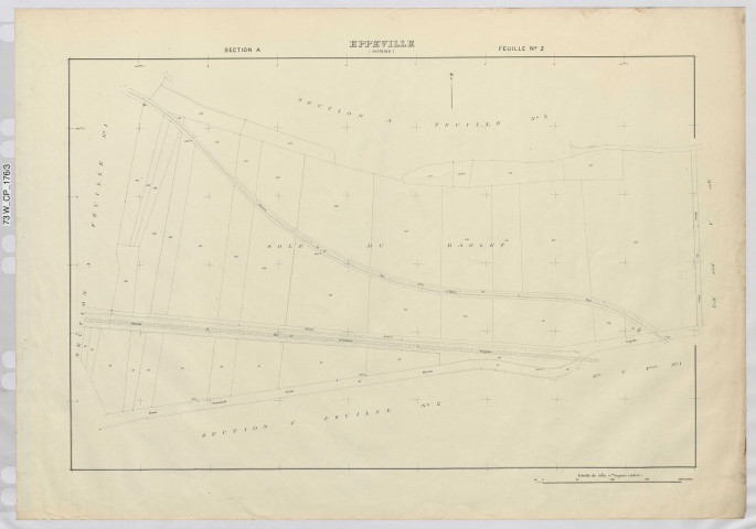 Plan du cadastre rénové - Eppeville : section A2