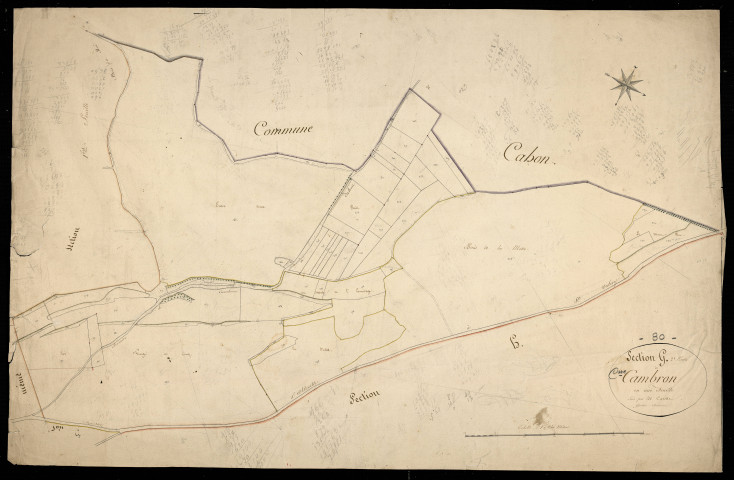 Plan du cadastre napoléonien - Cambron : G2