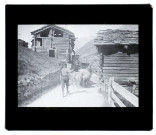 (Suisse) chemin du Gorner à Zermatt - juillet 1903