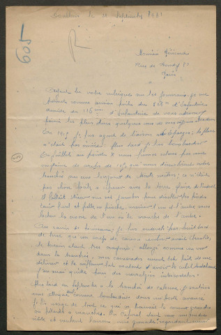 Témoignage de Roger, Théophile et correspondance avec Jacques Péricard
