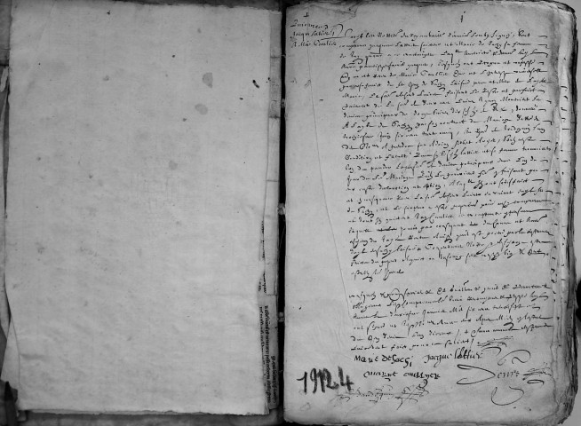 Etude de Me Jean Denis à Amiens (étude n°21). Minutes de l'année 1637