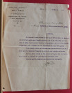 Correspondance concernant l'acquisition d'un bois par Raymond Schulhof, appelé bois de Roye, situé sur les territoires d'Haucourt et de Bonnières dans l'Oise, et concernant également la garde du dit bois par M. Derivery
