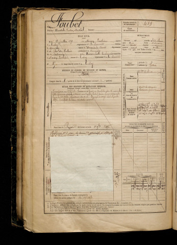 Foubet, Anatole Victor Martial, né le 18 juillet 1871 à Maison-Ponthieu (Somme), classe 1891, matricule n° 489, Bureau de recrutement d'Abbeville