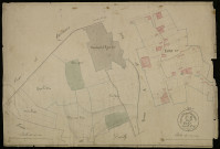 Plan du cadastre napoléonien - Ugny-L'equipee : Ugny, B et partie développée de B