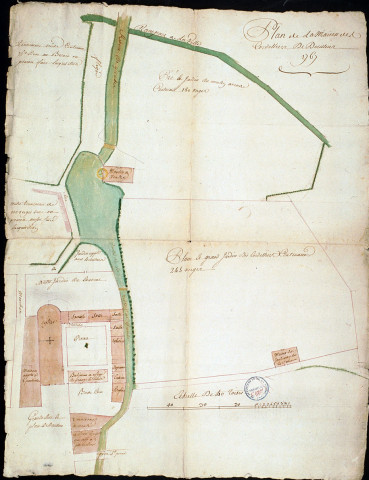Plan de la maison des Cordeliers de Doullens 1767