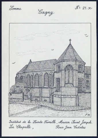 Cagny : institut de la Sainte-Famille, la Chapelle - (Reproduction interdite sans autorisation - © Claude Piette)