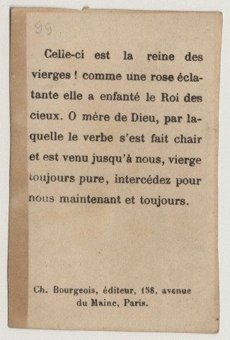 Sous la bannière de Marie mon coeur restera pur. Bannière du Coeur immaculé de Marie