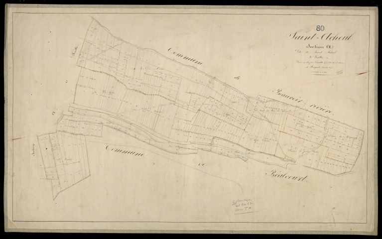 Plan du cadastre napoléonien - Saint-Acheul (Saint Acheul) : Saint Acheul, A2