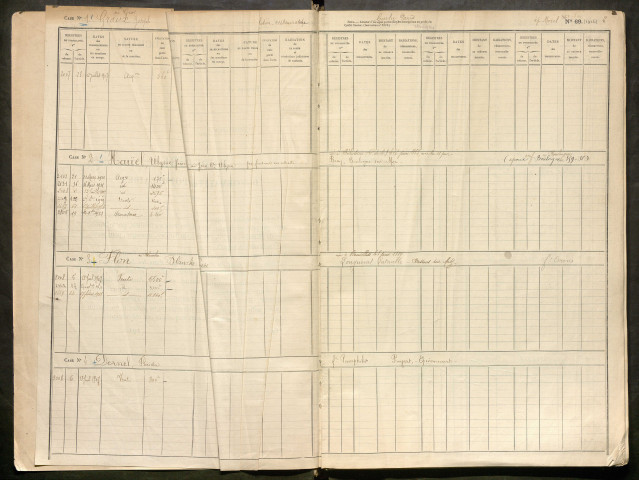 Répertoire des formalités hypothécaires, du 12/07/1907 au 23/01/1908, registre n° 352 (Péronne)