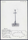 Huppy : vieille croix de fer forgé érigée en 1984 par l'A.S.P.A.C.H. près de l'église pour remémorer l'ancien cimetière - (Reproduction interdite sans autorisation - © Claude Piette)