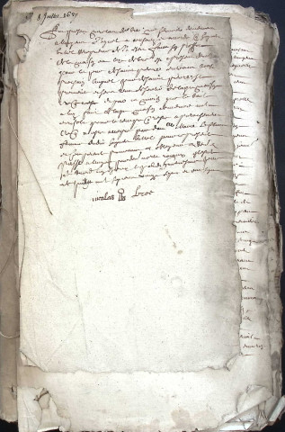 Etude de Me Jean Ricart à Amiens (étude n°9). Minutes de l'année 1627