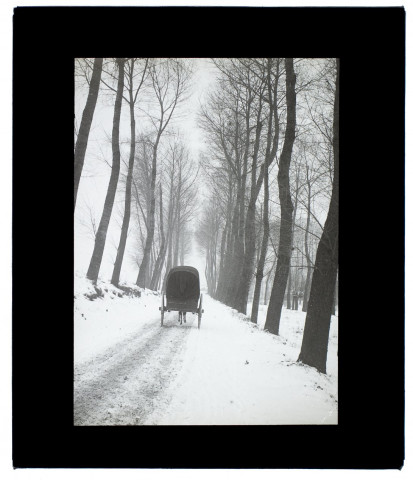 Effet de neige route de Renancourt - 1904
