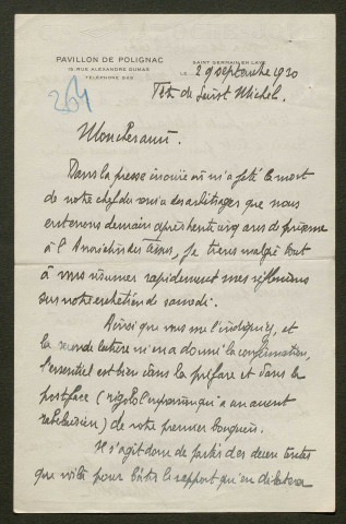 Témoignage de Arthur, J. et correspondance avec Jacques Péricard