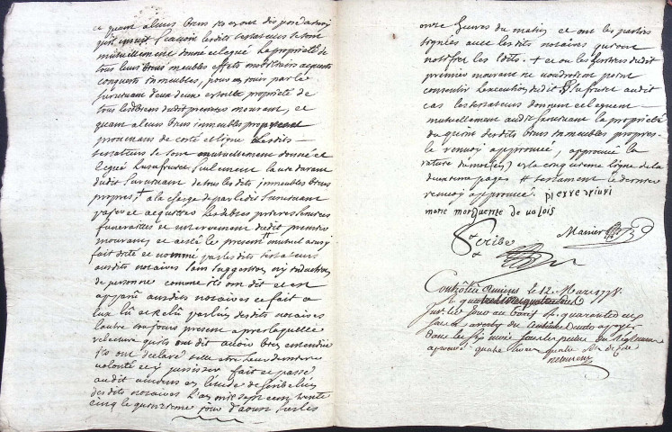 Etude de Me Jacques Scribe à Amiens (étude n°6). Minutes de l'année 1735