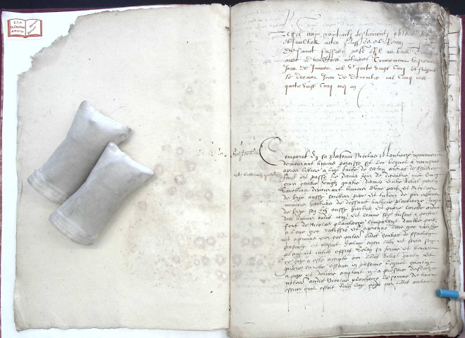 Etude de Me François De Saint-Fuscien à Amiens (étude n°26). Minutes de l'année 1585