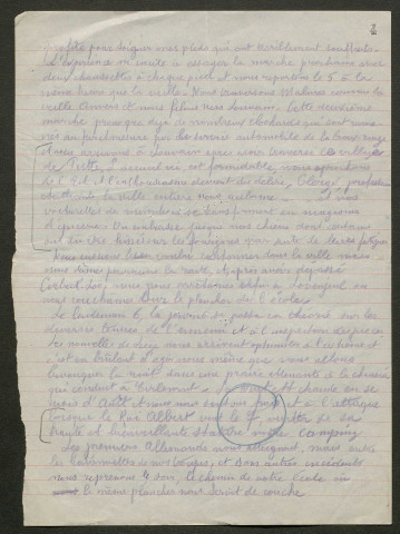 Témoignage de Anonyme 26 et correspondance avec Jacques Péricard