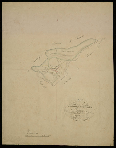 Plan du cadastre napoléonien - Cardonnois (Le) (Lecardonnois) : tableau d'assemblage
