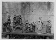 Eglise de Regnière-Ecluse : détail de groupes sculptés