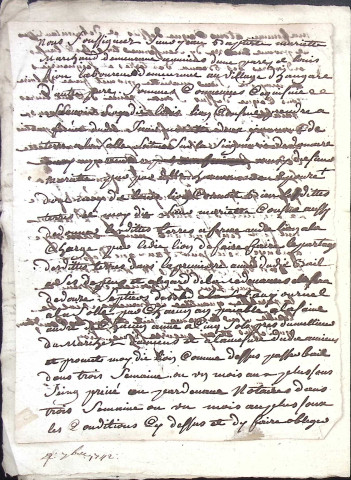 Etude de Me Claude Lemarchand à Amiens (étude n°22). Minutes de l'année 1748