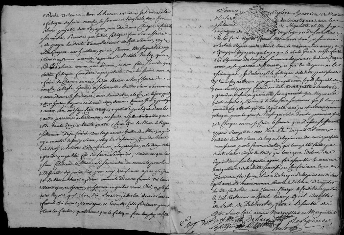 Etude de Me Grégoire Rault à Amiens (étude n°21). Minutes de l'année 1733
