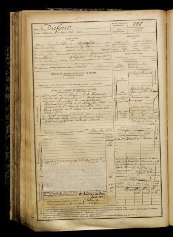 Dufour, Marius Laurent Noël, né le 05 décembre 1878 à Montauban-de-Picardie (Somme), classe 1898, matricule n° 388, Bureau de recrutement de Péronne