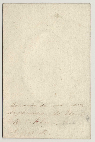 Ô ma bonne Mère introduisez-moi dans le coeur adorable de votre divin fils. Le Sacré Coeur de Jésus. Souvenir de ma sœur supérieure de N[…] 16 octobre […] Mercredi