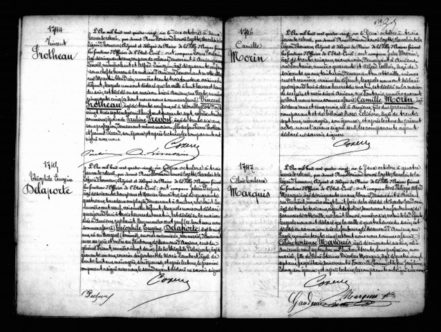 Amiens : décès (actes du 2 octobre au 31 décembre 1886), table annuelle des décès (1886)