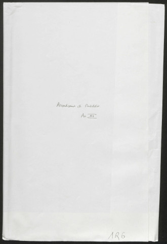 Arrondissement de Doullens : table alphabétique et liste des conscrits, tableau des conscrits pour l'armée active, l'armée de réserve et les quarts de suppléments respectifs, liste de remplaçants. - Arrondissement de Montdidier : table alphabétique et liste des conscrits, tableau des conscrits pour l'armée active et le quart de supplément (tableau de l'armée de réserve, joint à l'an XII, voir 1R9). - Arrondissement de Péronne : table alphabétique et liste des conscrits. de l'année 1802-1803