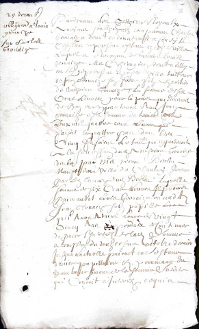 Etude de Me Louis Caron à Amiens (étude n°1). Minutes des années 1658-1659