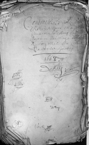 Etude de Me François Debacq à Amiens (étude n°7). Minutes de l'année 1668
