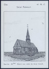 Saint-Arnoult (Oise) : église XVIe siècle aux murs de silex taillés - (Reproduction interdite sans autorisation - © Claude Piette)