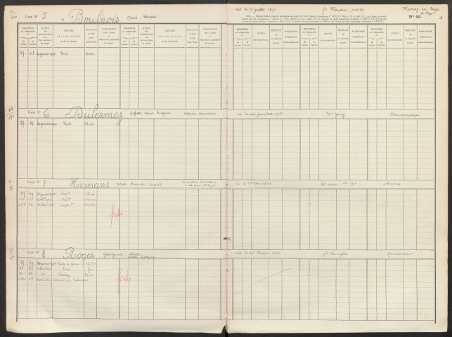 Répertoire des formalités hypothécaires, du 13/03/1944 au 12/04/1944, registre n° 010 (Conservation des hypothèques de Montdidier)